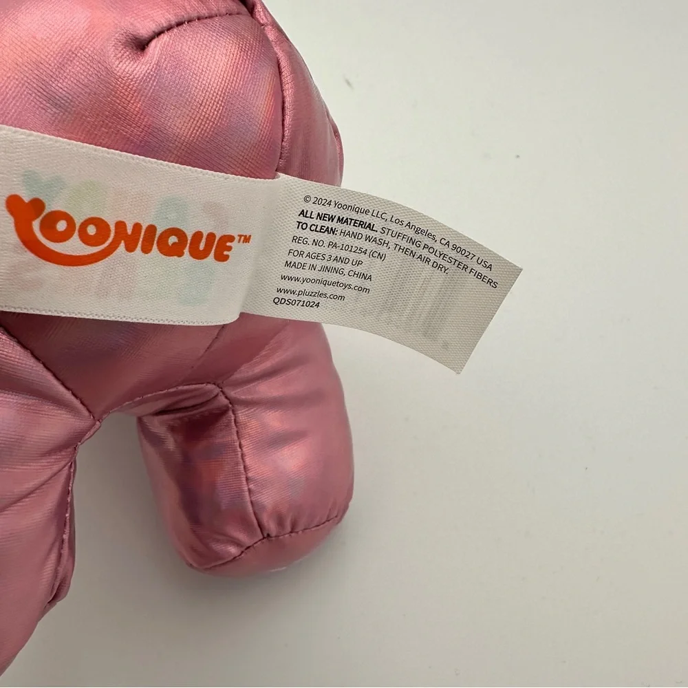 Yoonique Metallic‎ Candy Bears Plush Pink Stuffed Animal Teddy Bear Toy